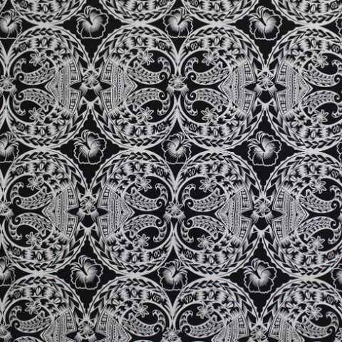 SAMPLE- Cotton Fabric Black/White