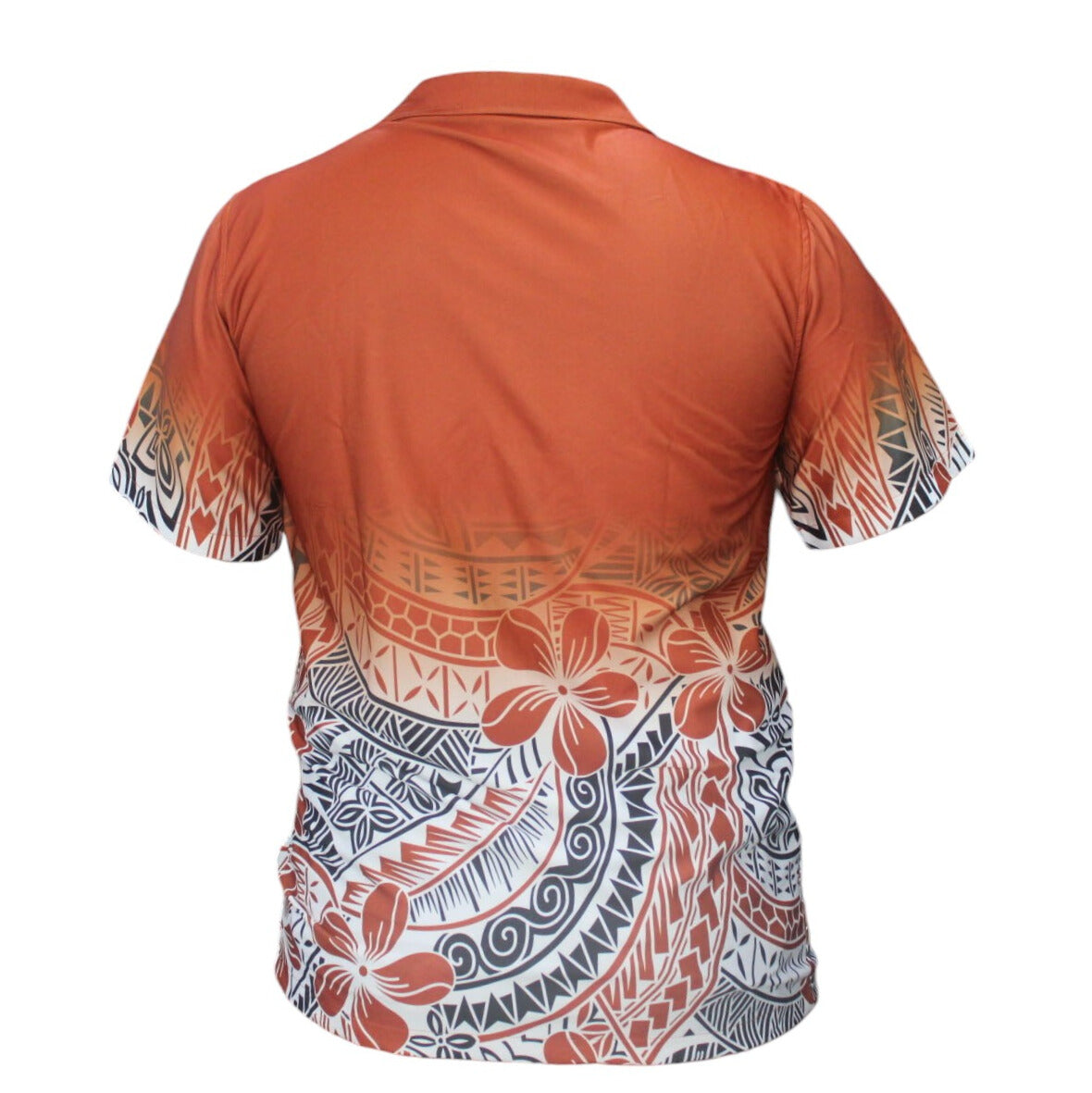 Samoan & Polynesian Tattoo Design Shirt Rust Color