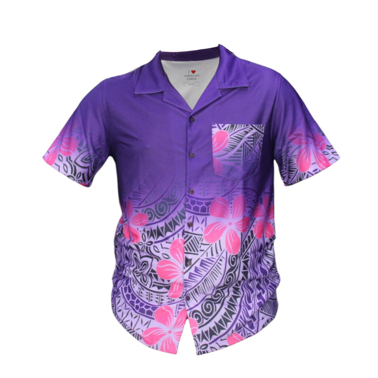 Violet & Pink Polynesian Tattoo Shirt