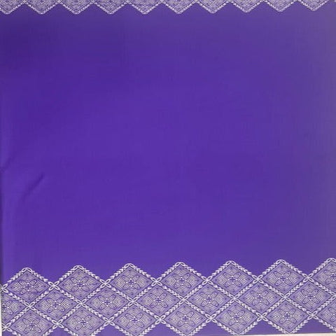 Stretchable Material white design on Purple- Size: 60"x36"