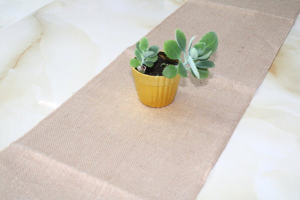 Burlap Table Runner | Natural Rustic Jute | For Wedding and Party Decoration | Home Table