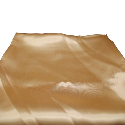 Satin Plain Fabric; Gold Color Size: 32"x44"