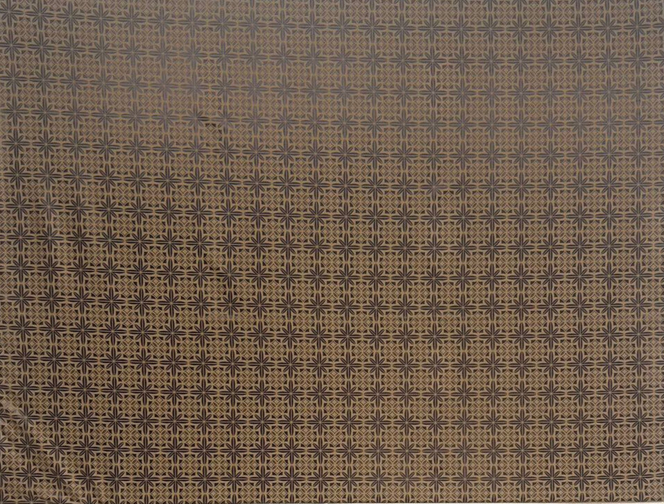 Stretchable Metallic Print Fabric Black and Brown