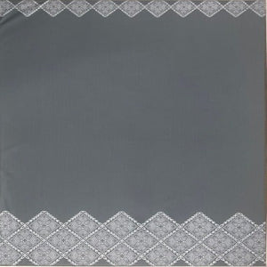 Stretchable Print White Design on Gray- Size: 60"x36"