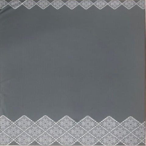 Stretchable Print White Design on Gray