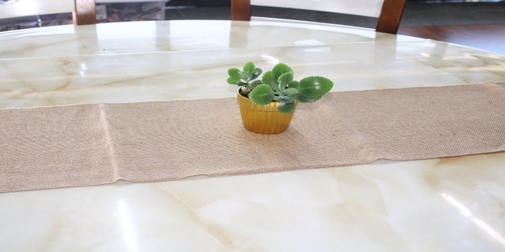 Burlap Table Runner | Natural Rustic Jute | For Wedding and Party Decoration |Home Table