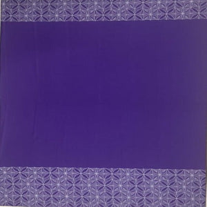 Stretchable Material White Design on Purple
