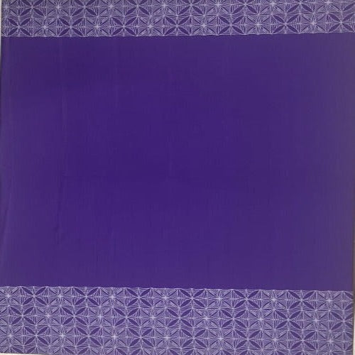 Stretchable Material White Design on Purple- Size: 60"x36"