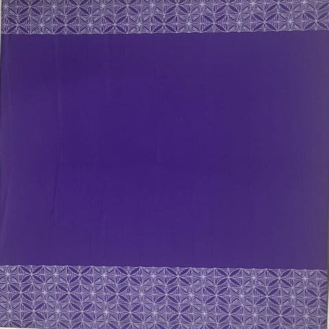 Stretchable Material White Design on Purple- Size: 60"x36"