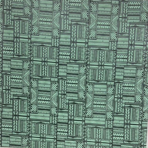 Stretchable Material Mint Green and Black - Size: 60"x36"
