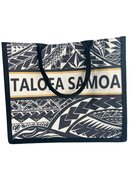 TALOFA SAMOA Canvas Two-Tone Bag Designed By Victor Chen