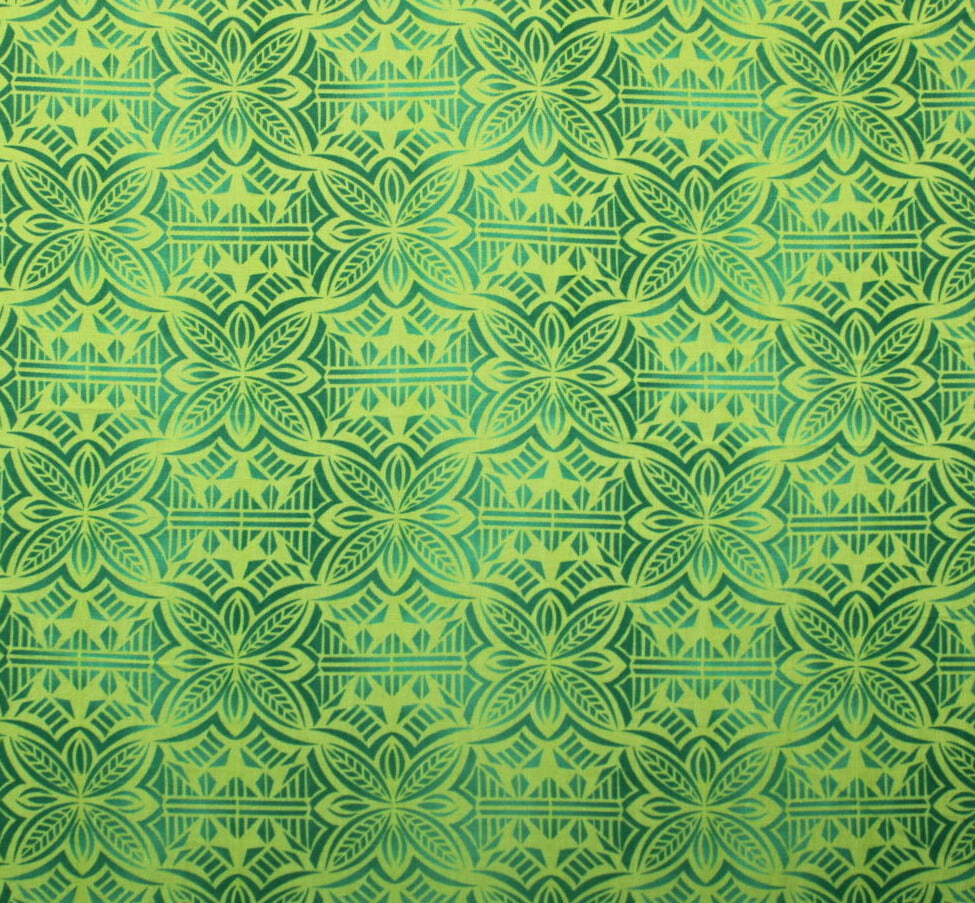 Dobby Print Material (Green on Light Green) - – Manua’s Store