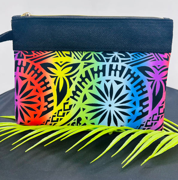 Wristlet Bag Samoan Design Multicolor