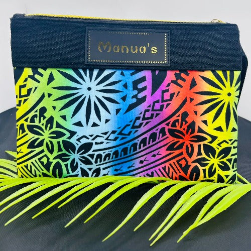 Wristlet Bag Samoan Design Multicolor