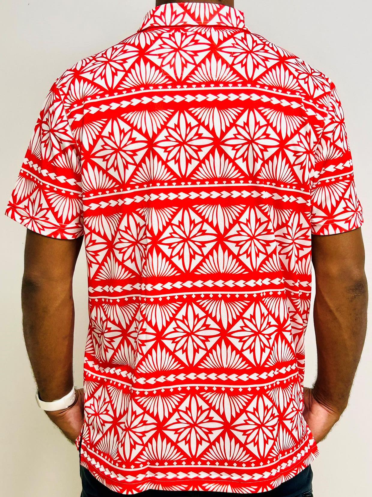 Men's Polo Shirt Samoan Design