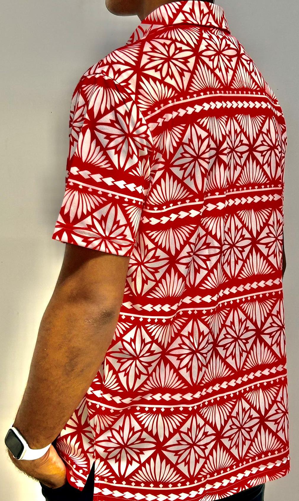 Men's Polo Shirt Samoan Design