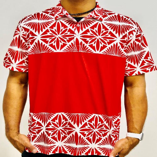 Men's Polo Shirt Samoan Design