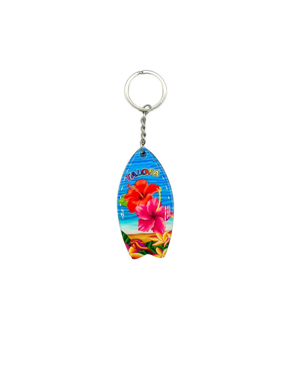 Talofa, Hibiscus Design Key Chain