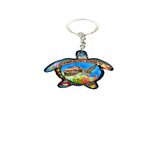 Island Style turtle shape key chain, turtle design