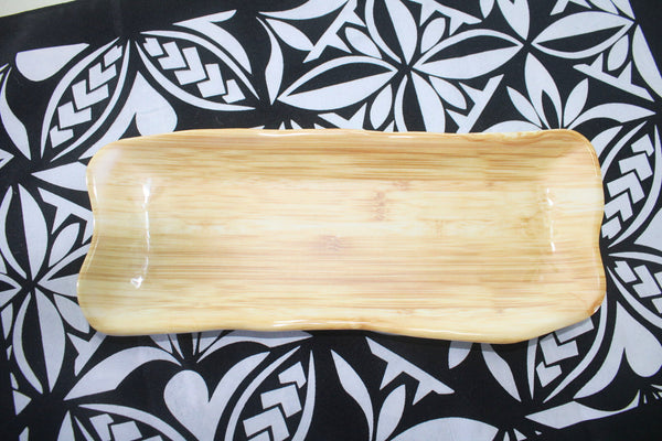Serving Platters for Party Supplies, Unbreakable Rectangular Trays, Bamboo Imitation  Reusable Plates for Food Sushi Desserts Platter Dishwasher Safe