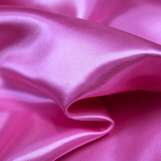 Satin Plain Fabric; Pink Color Size: 36"x44"