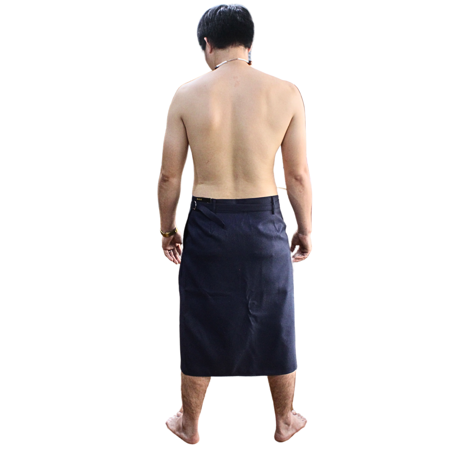 Long Sulu (Ie-Faitaga) Plain Navy Blue – Traditional Samoan Attire for Every Occasion