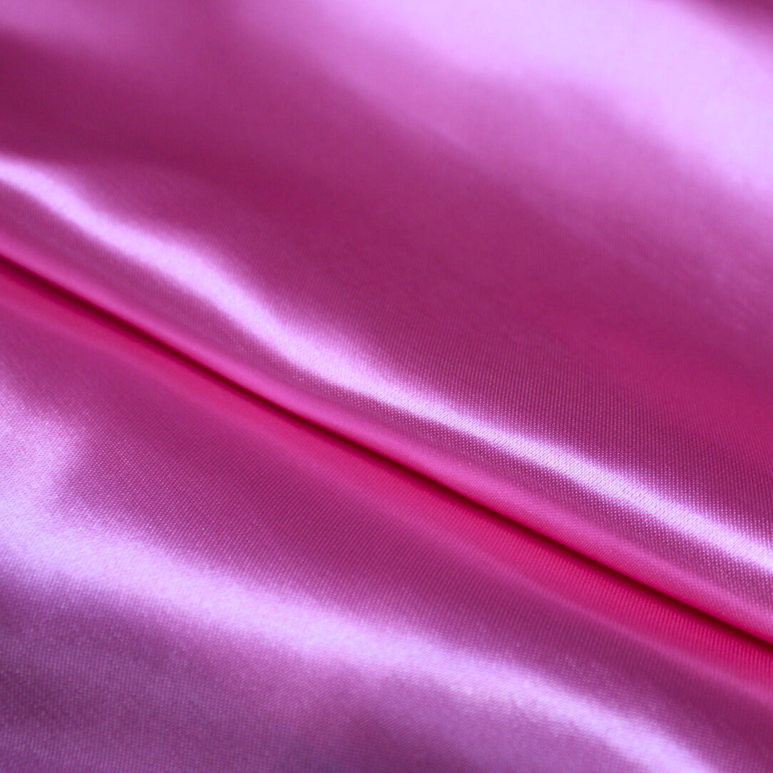 Satin Plain Fabric; Pink Color Size: 36"x44"