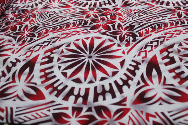 Samoan Design Dobby Cotton Print Fabric-44"x36"