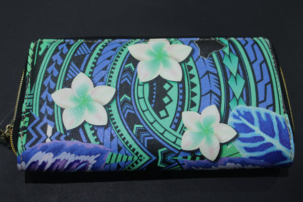 Samoan Design Zipper Wallet