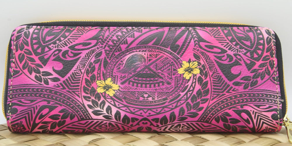 Samoan Design Zipper Wallet