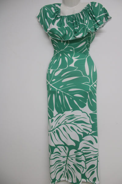 Polynesian off-shoulder dress