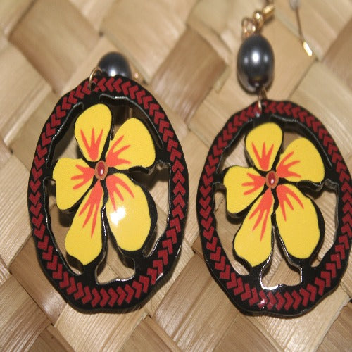 Samoan Design Earring style circle
