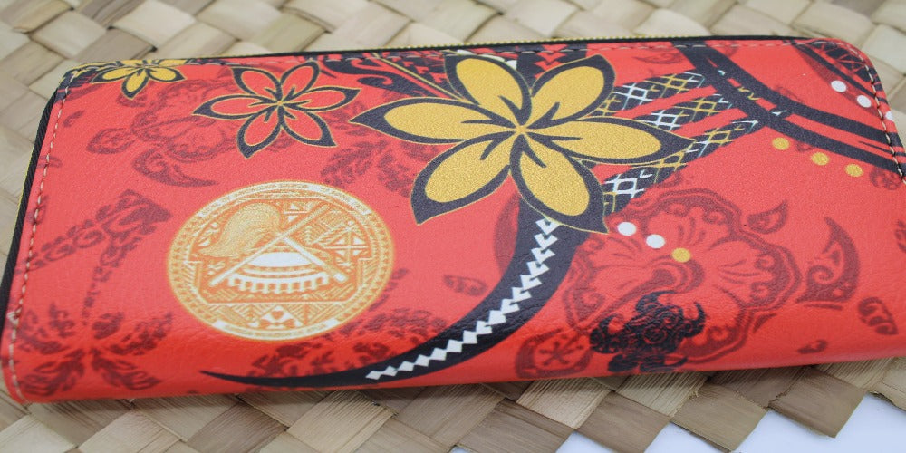 New Samoan Design Zip Wallet