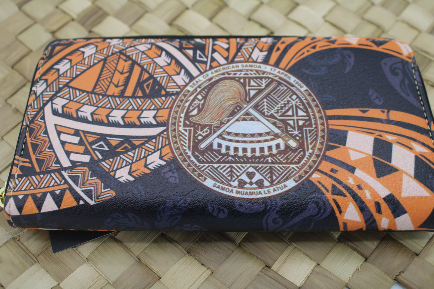 New Samoan Design Zip Wallet