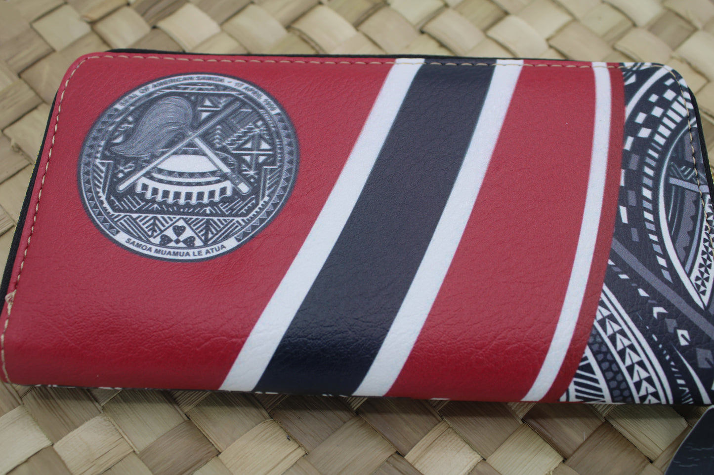 New Samoan Design Zip Wallet