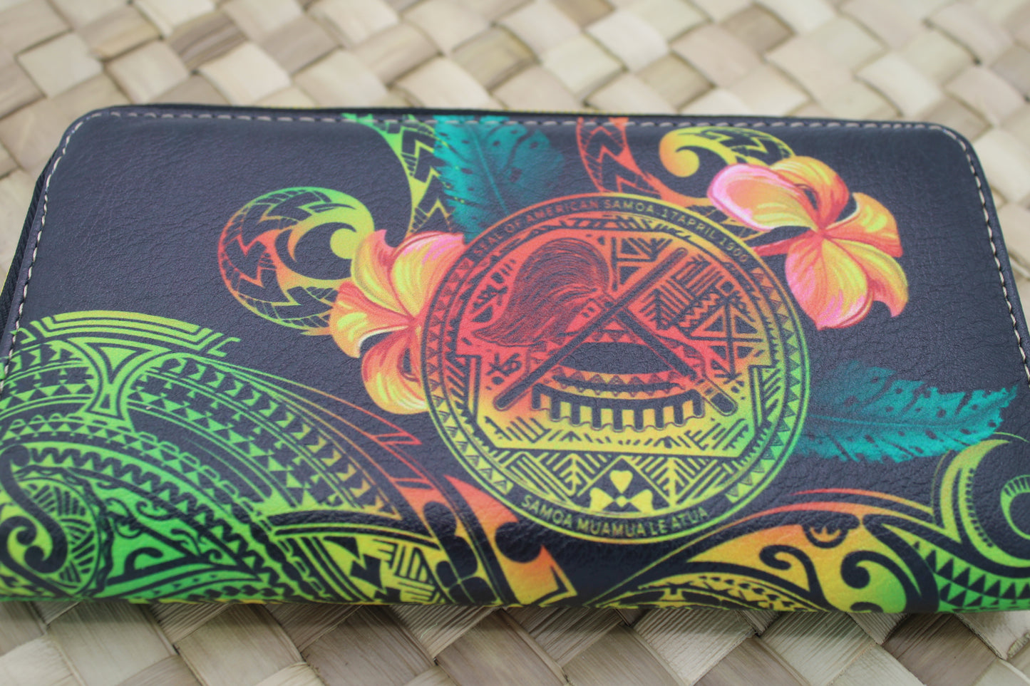 New Samoan Design Zip Wallet