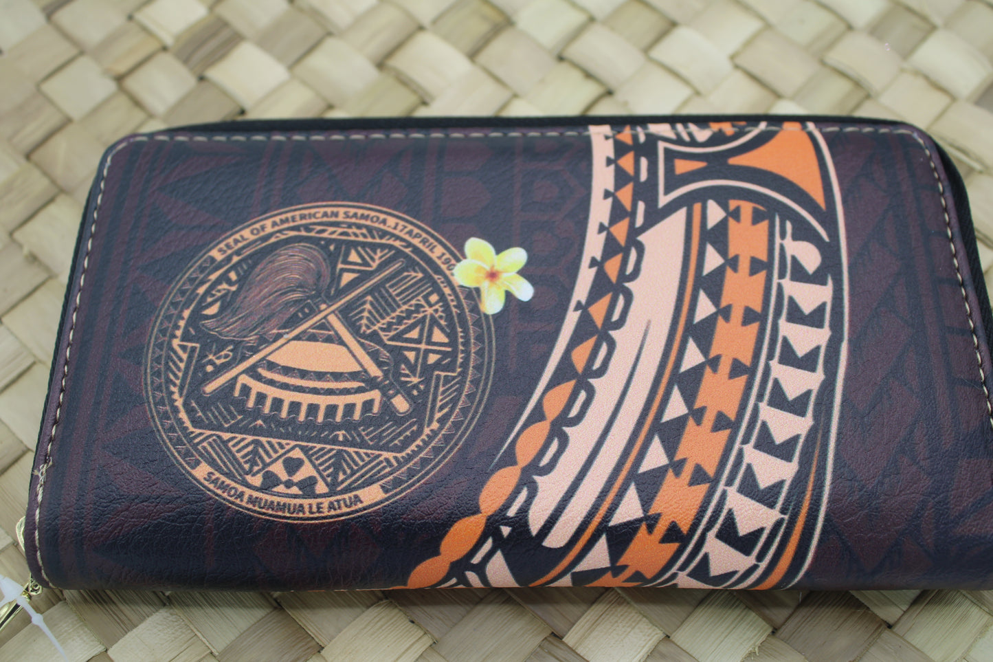 New Samoan Design Zip Wallet