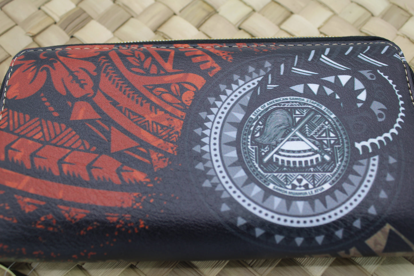 New Samoan Design Zip Wallet