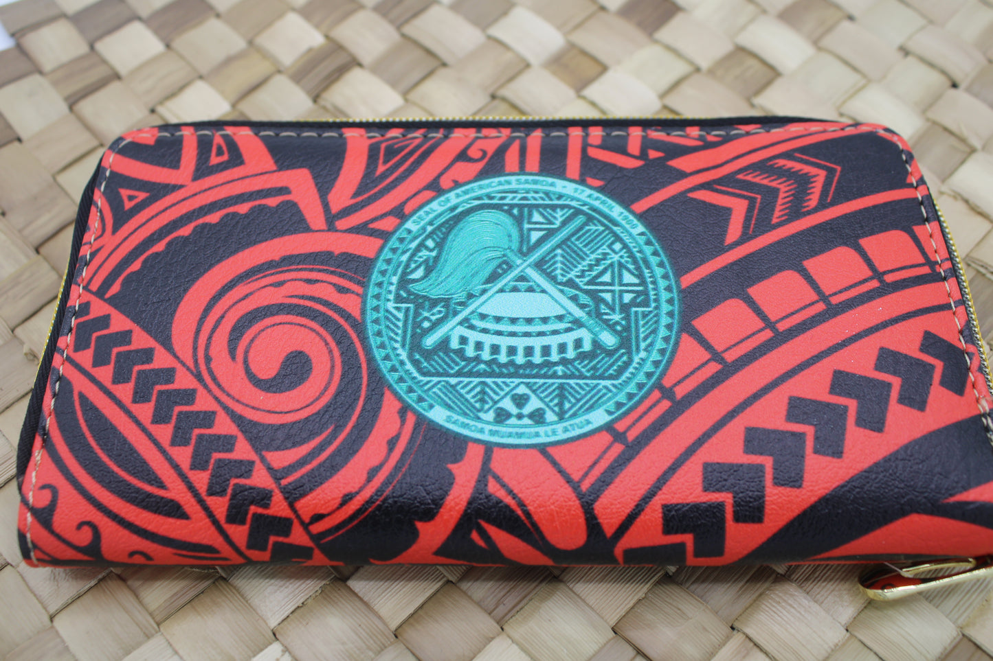 New Samoan Design Zip Wallet