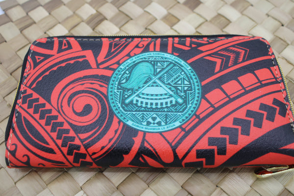 New Samoan Design Zip Wallet