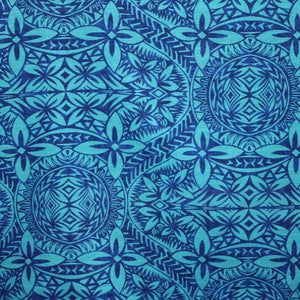 Samoan Dobby Cotton Blue
