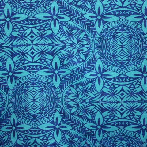Samoan Dobby Cotton Blue- Size: 44"x36"