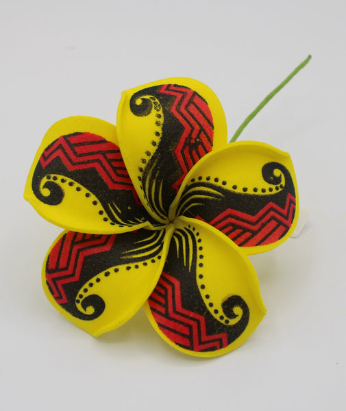 Polynesian Artificial Flower With Design