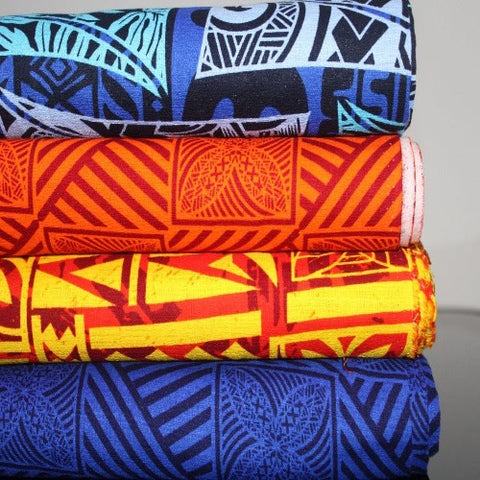 Samoan Design Dobby Print Fabric