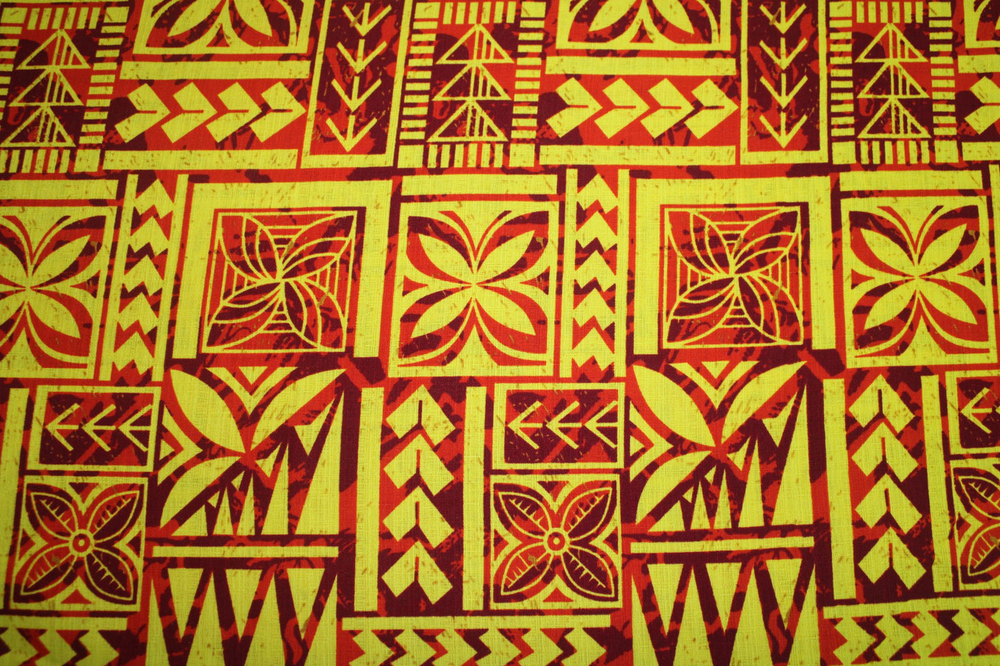 Samoan Design Dobby Print Fabric - 44"x36"