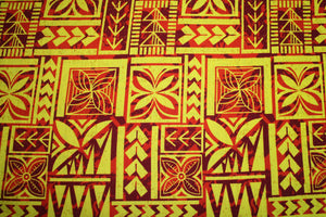 Samoan Design Dobby Print Fabric
