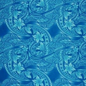 SAMPLE- Cotton Fabric Blue/Light Blue