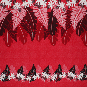 SAMPLE- Cotton Fabric Red/White
