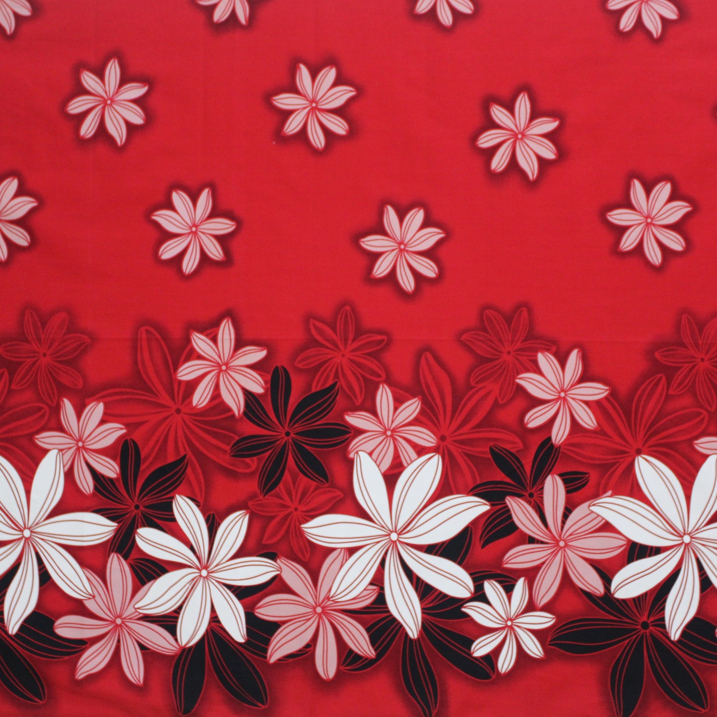 SAMPLE- Cotton Fabric Red/Black/White